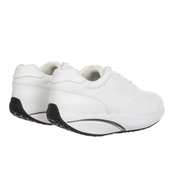 MBT MBT-1997 Ladies Winter White Leather Arch Support Lace Up Trainers-elevate your sole