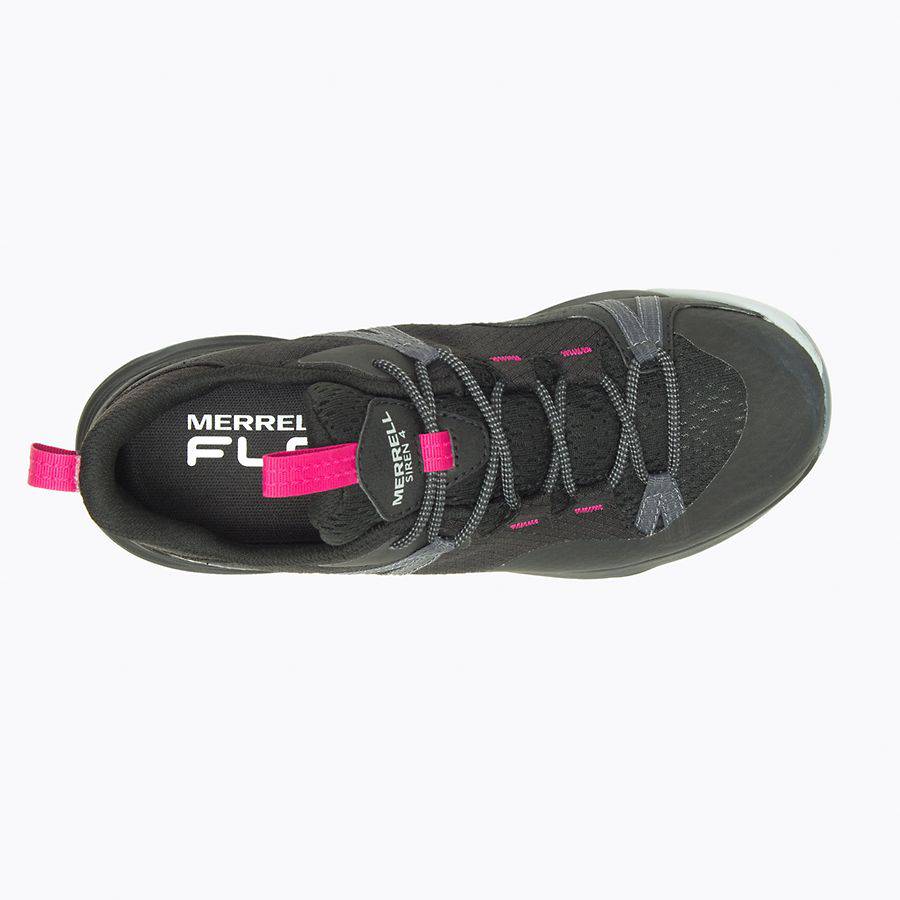 Merrell Siren 4 GTX Ladies Black Textile Waterproof Lace Up Shoes-elevate your sole