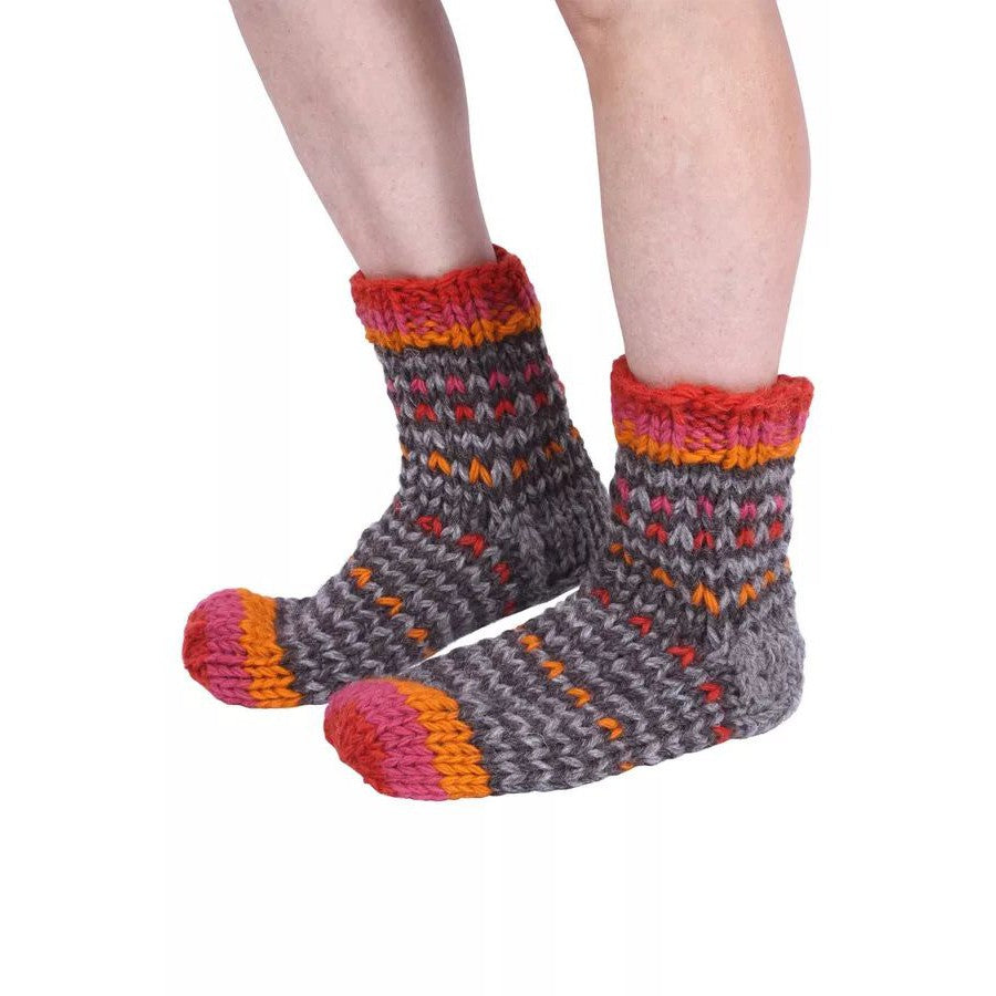 Pachamama Arica Sofa Bark/Earth Socks-elevate your sole