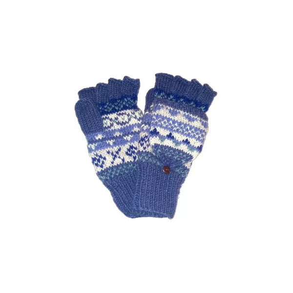 Pachamama Classic Fairisle Glove Mitts Denim-elevate your sole