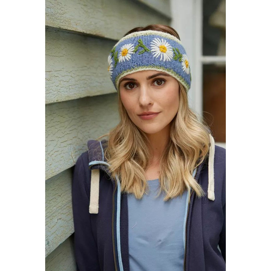 Pachamama Daisy Chain Headband Jacaranda-elevate your sole