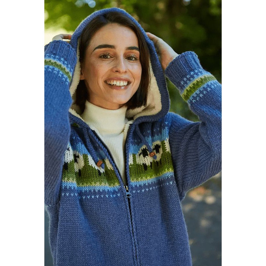 Pachamama Flock Of Sheep Wool Hoody-elevate your sole