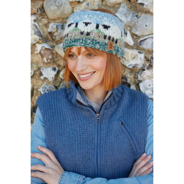 Pachamama Hazy Sheep Headband (Sherpa Fleece)-elevate your sole