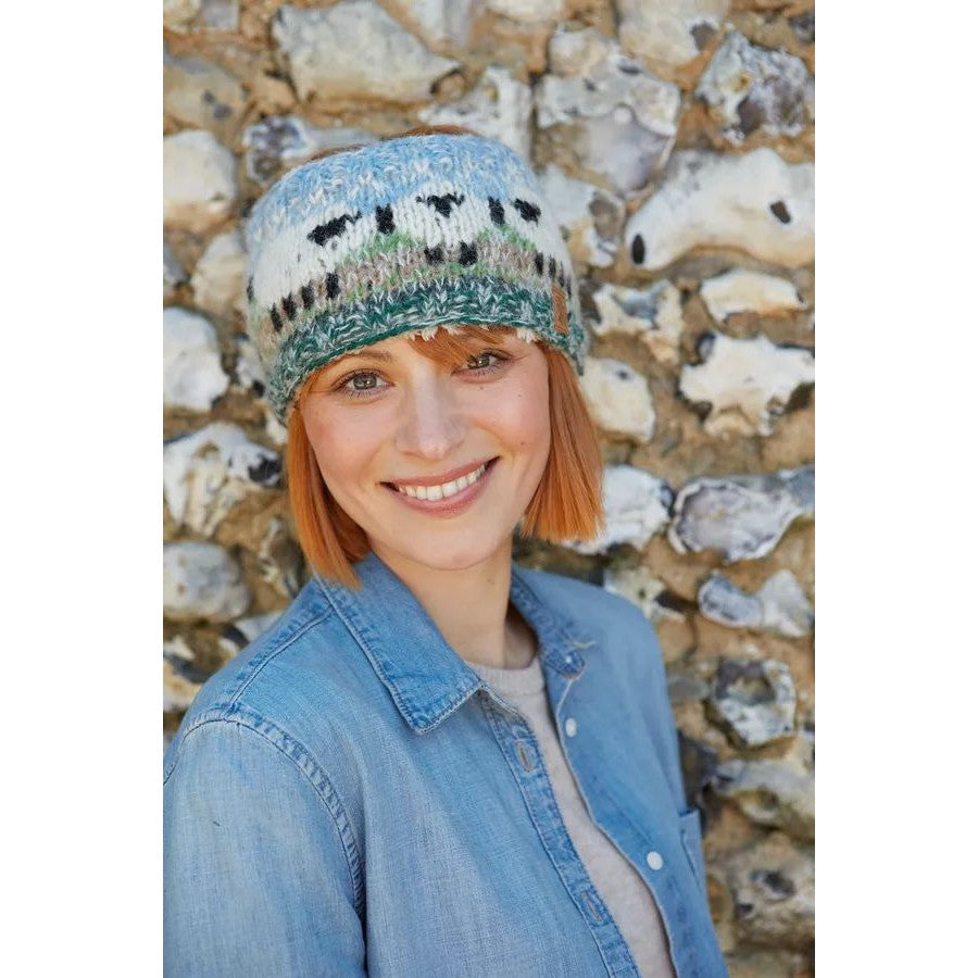 Pachamama Hazy Sheep Headband (Sherpa Fleece)-elevate your sole