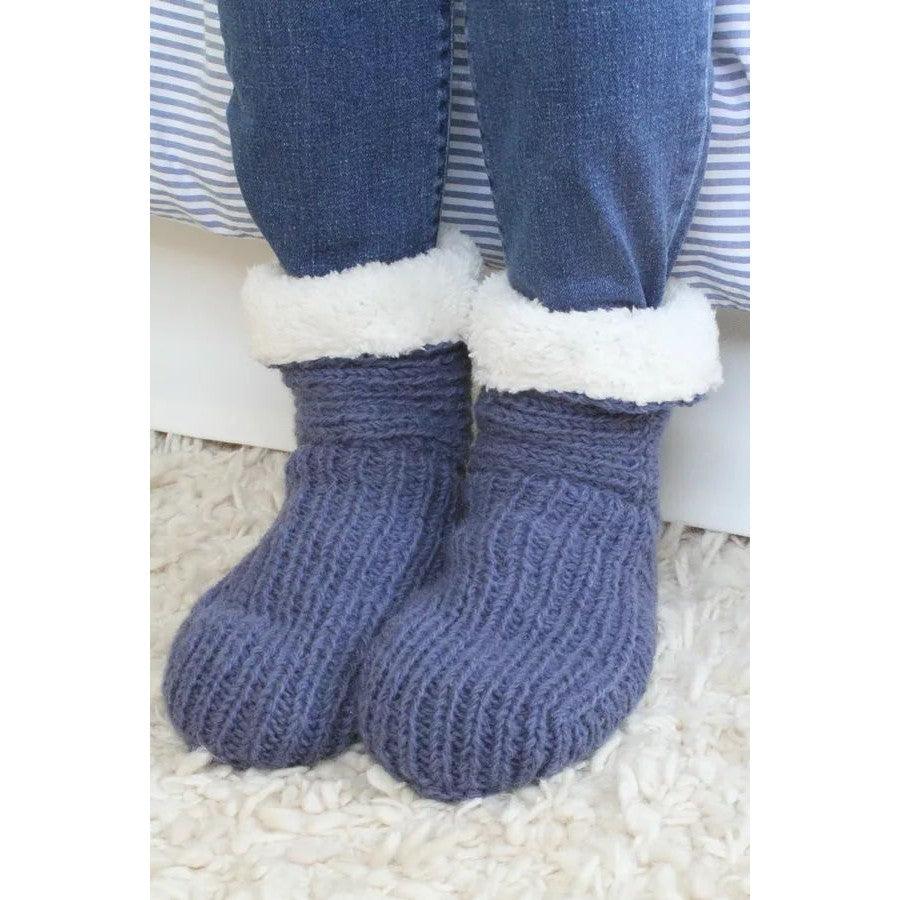 Pachamama Morzine Denim Lined Sofa Socks-elevate your sole