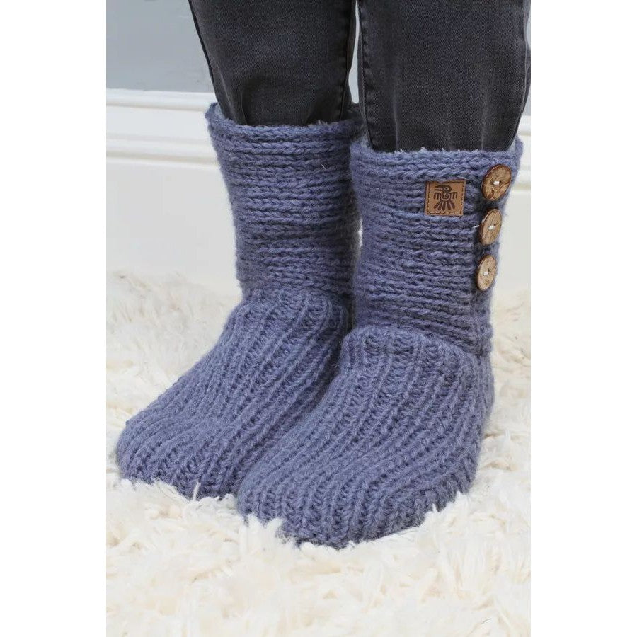 Pachamama Morzine Denim Lined Sofa Socks-elevate your sole