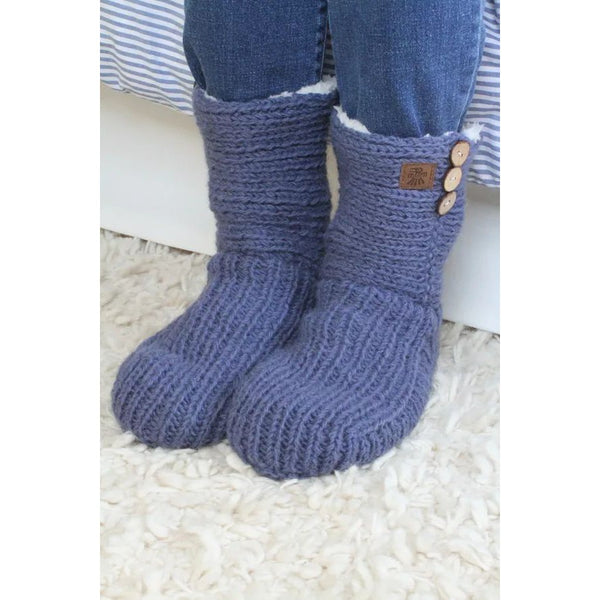 Pachamama Morzine Denim Lined Sofa Socks-elevate your sole