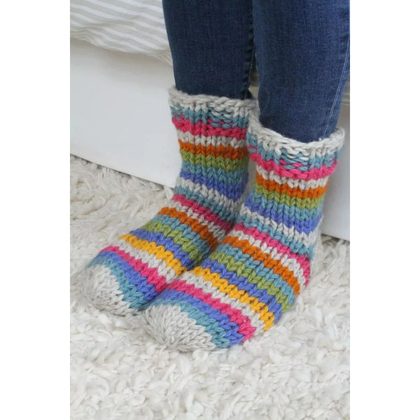 Pachamama Riobamba Oatmeal Sofa Socks-elevate your sole