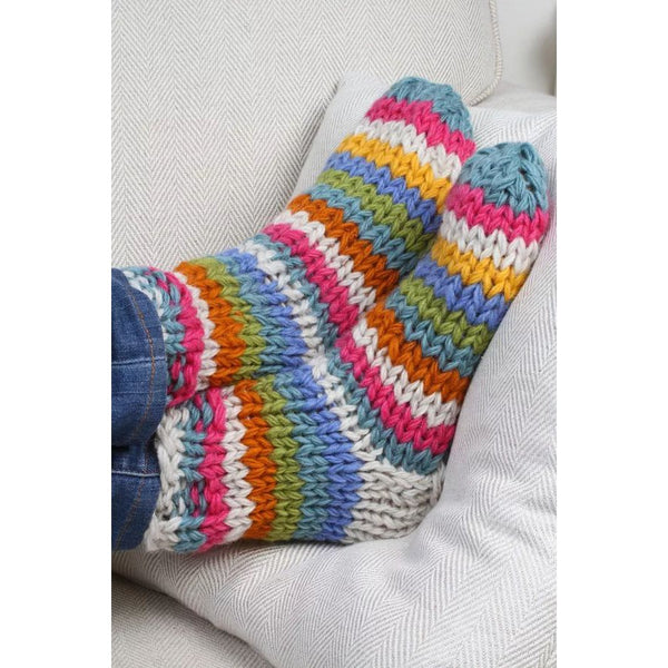 Pachamama Riobamba Oatmeal Sofa Socks-elevate your sole