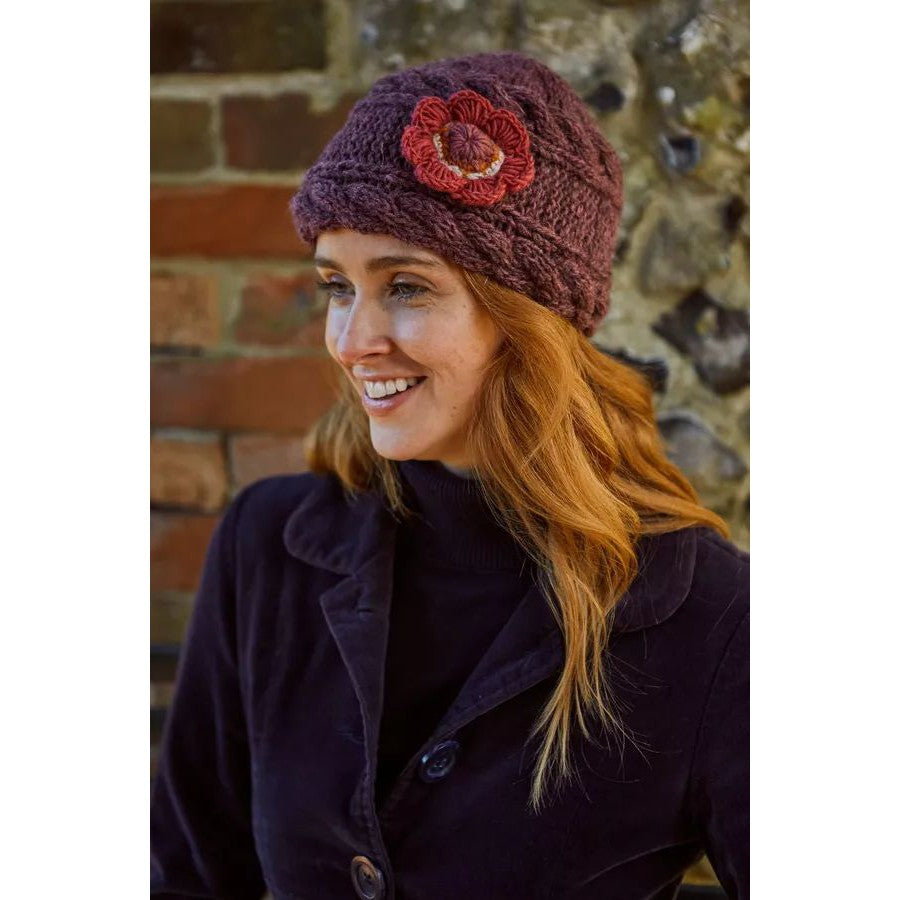 Pachamama Sorrento Beanie Plum-elevate your sole