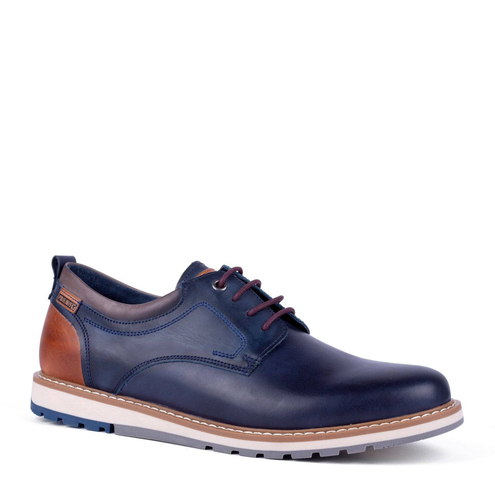 Pikolinos Berna M8J-4183 Mens Blue Leather Lace Up Shoes-elevate your sole