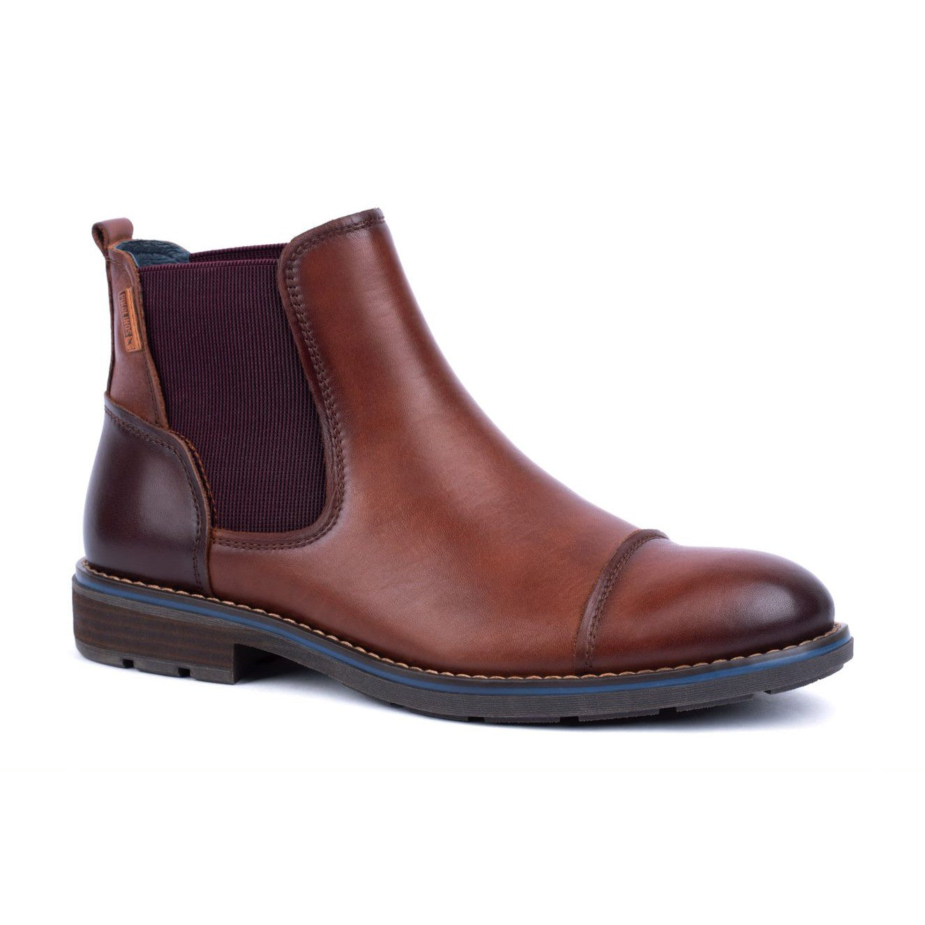 Pikolinos York M2M-8016 Mens Cuero Brown Leather Pull On Ankle Boots-elevate your sole