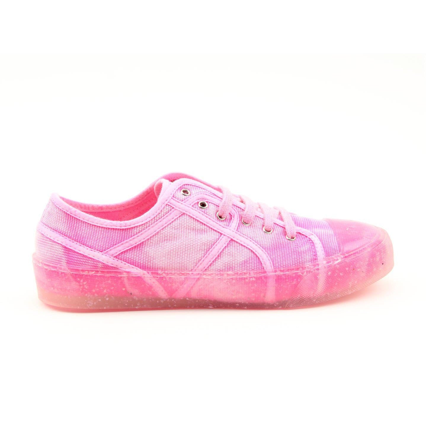 Recykers Mid Sequel Ladies Fuchsia Pink Lace up trainers - elevate your sole