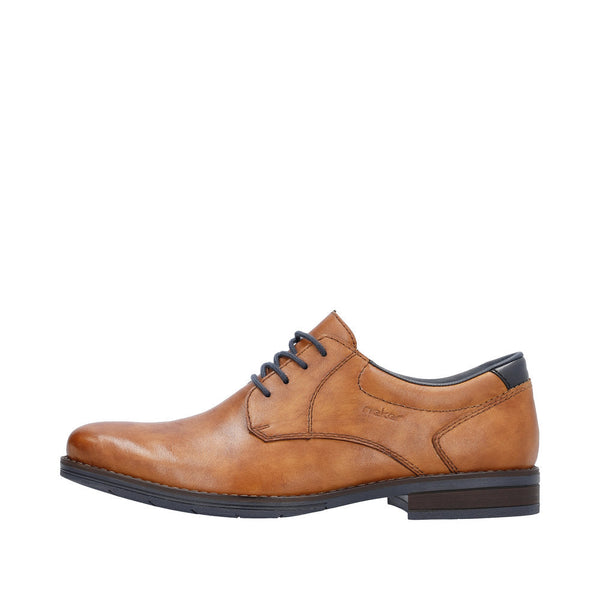 Rieker 10304-24 Dominik Mens Cognac Leather Lace Up Shoes-elevate your sole