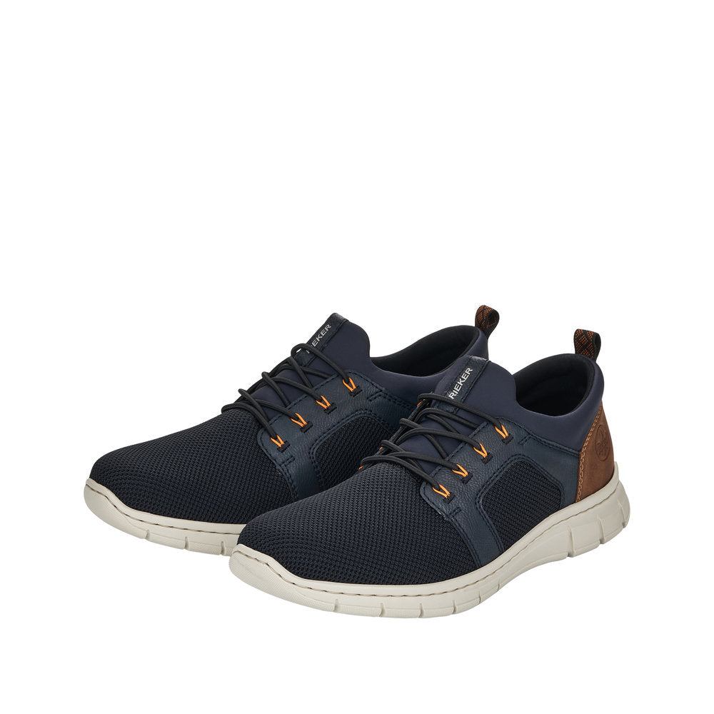 Rieker B7796-14 Mens Navy Elasticated Trainers-elevate your sole