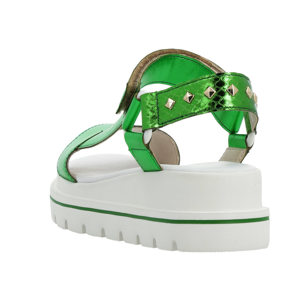 Rieker W1651-52 Ladies Green Touch Fastening Sandals-elevate your sole