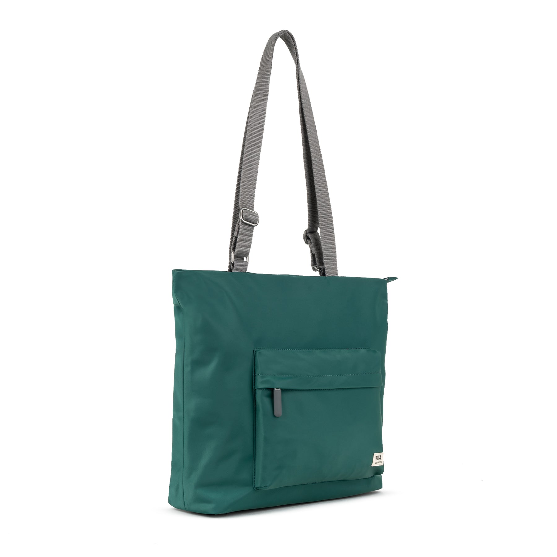 Roka Trafalgar B Teal Recycled Nylon Tote Bag-elevate your sole