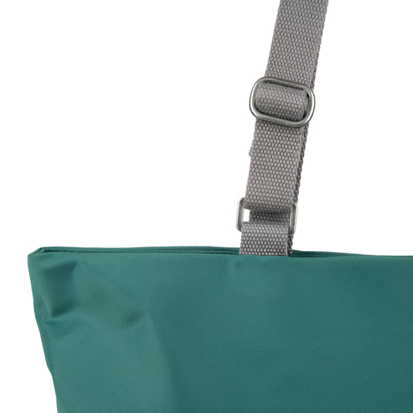 Roka Trafalgar B Teal Recycled Nylon Tote Bag-elevate your sole