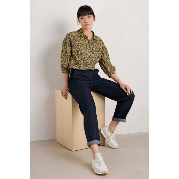 Seasalt Swan Creek Blouse Folk Meadow Kelp-elevate your sole