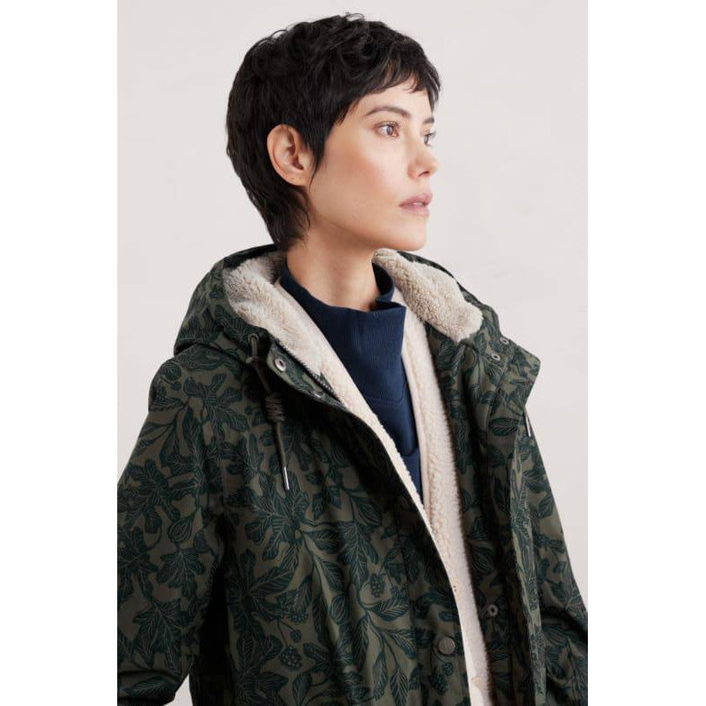 Seasalt plant Hunter 2 Fig Tree Lino Highland Ladies Waterproof Coat-elevate your sole