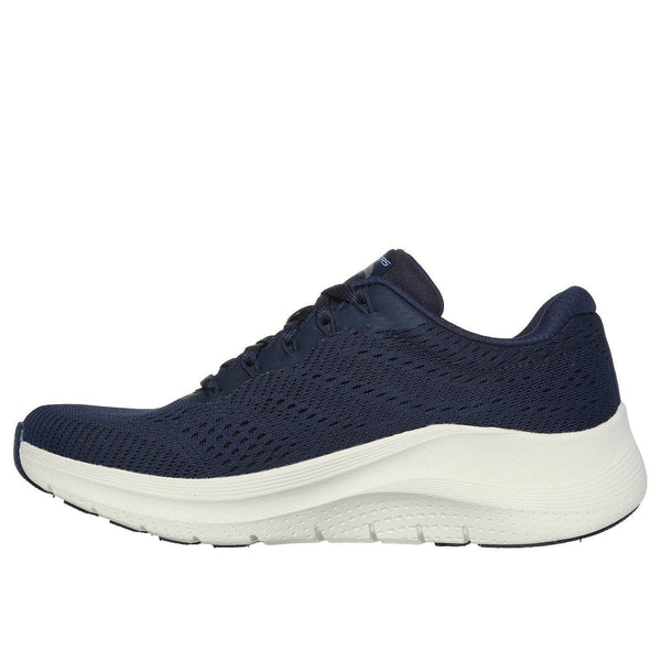 Skechers 150051 Arch Fit 2.0 - Big League Ladies Navy Textile Vegan Arch Support Lace Up Trainers-elevate your sole