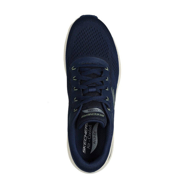 Skechers 232700 Arch Fit 2.0 Mens Navy Textile Vegan Lace Up Trainers-elevate your sole