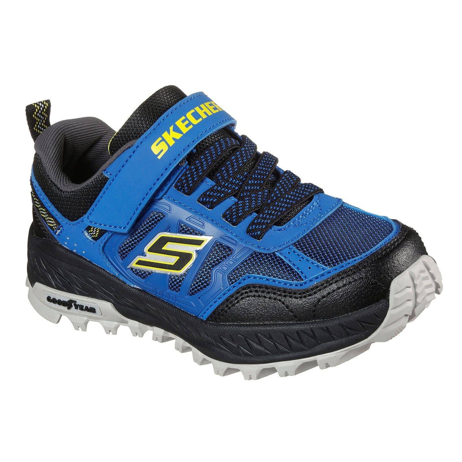 Skechers 403706L Fuse Tread Nitrotrek Boys Royal Blue Touch Fastening Trainers-elevate your sole