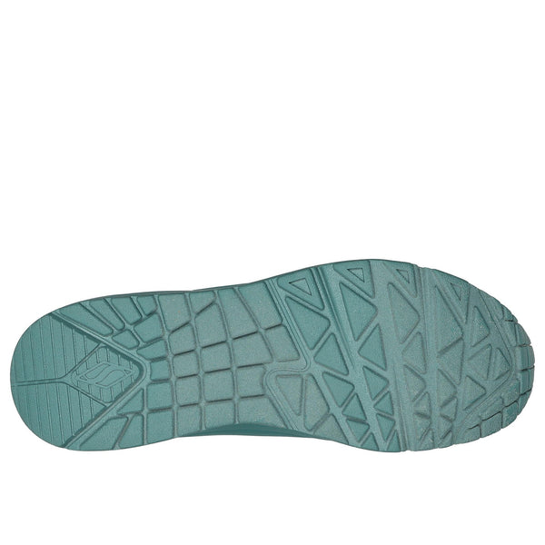 Skechers 73690 Uno Stand On Air Ladies Teal Trainers-elevate your sole