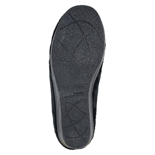 Sleepers LS843A Dawn Ladies Black Wedge Slippers-elevate your sole