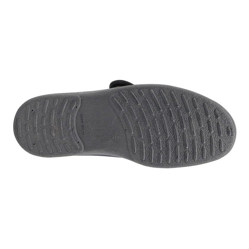 Sleepers MS464A Arthur Mens Black Extra Wide Stretch Touch Fastening Slippers-elevate your sole