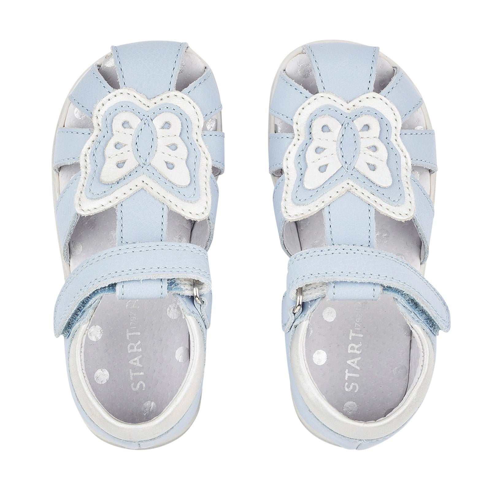 Start-Rite Charm 5192_2 Girls Pale Blue Leather Sandals - elevate your sole