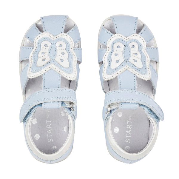 Start-Rite Charm 5192_2 Girls Pale Blue Leather Sandals - elevate your sole