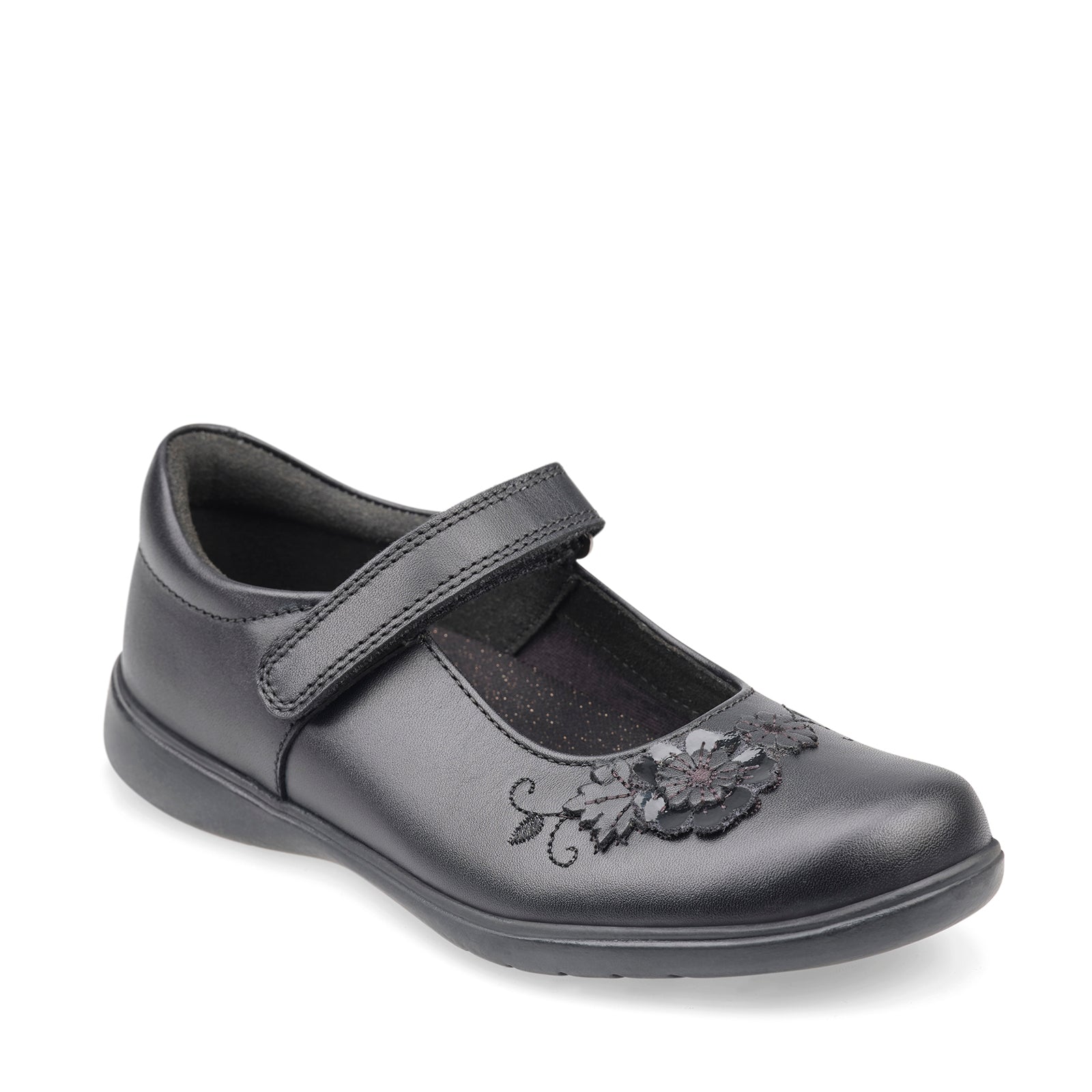 Start-Rite Wish 2800_7 Girls Black Leather Mary Jane School Shoes-elevate your sole