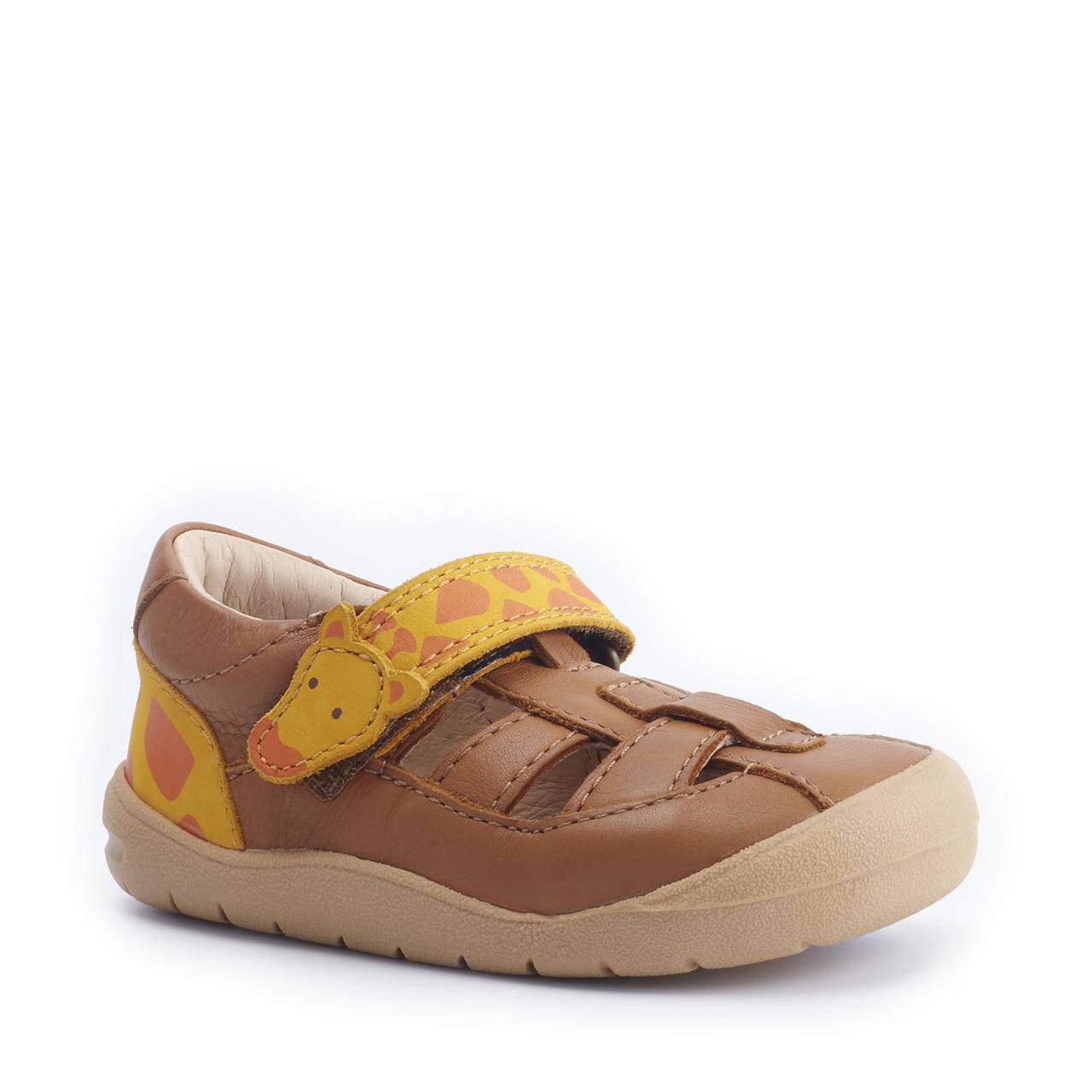 StartRite Bestie 0812_0 Boys Tan Leather Touch Fastening Sandals-elevate your sole