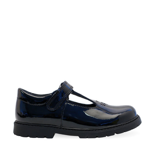 StartRite Liberty 1744_3 Girls Black Patent Leather Touch Fastening School Shoes-elevate your sole