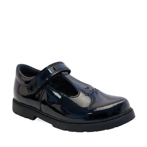 StartRite Liberty 1744_3 Girls Black Patent Leather Touch Fastening School Shoes-elevate your sole