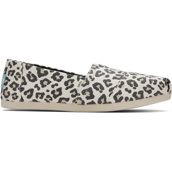 Toms Alpargata 10017747 Ladies Snow Leopard Textile Vegan Slip On Shoes-elevate your sole