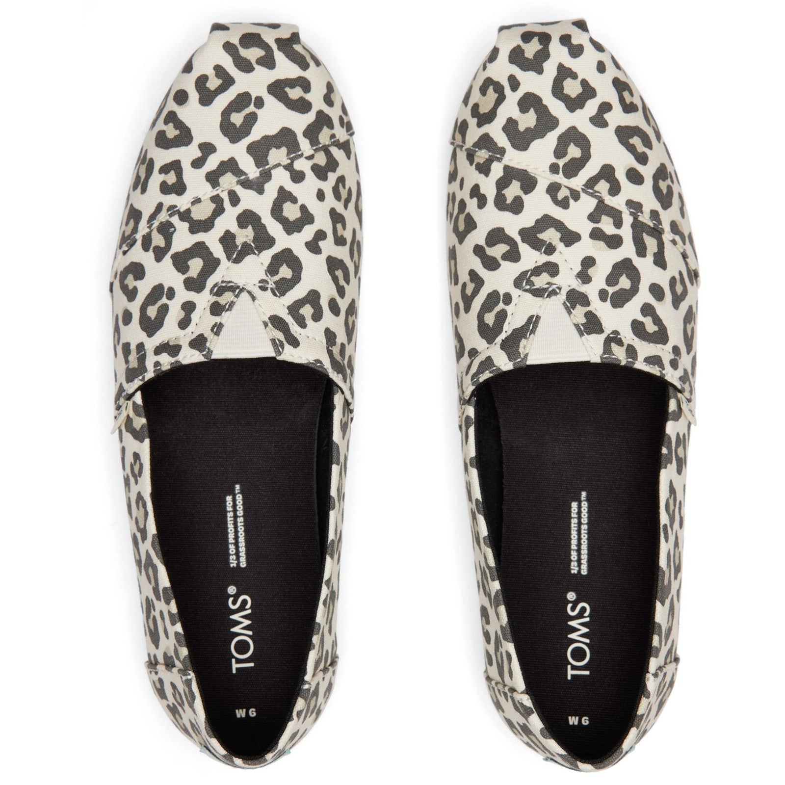 Toms Alpargata 10017747 Ladies Snow Leopard Textile Vegan Slip On Shoes-elevate your sole