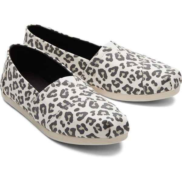 Toms Alpargata 10017747 Ladies Snow Leopard Textile Vegan Slip On Shoes-elevate your sole