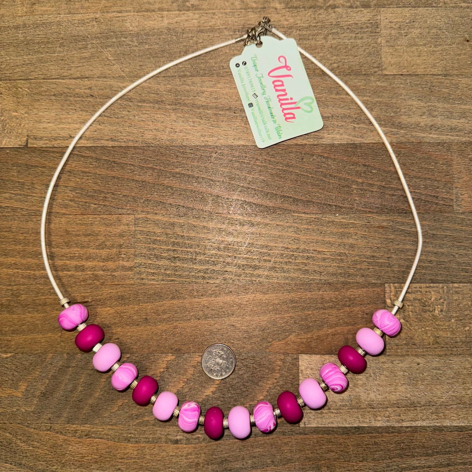 Vanilla Jewellery Small Polymer Bead Necklace-elevate your sole