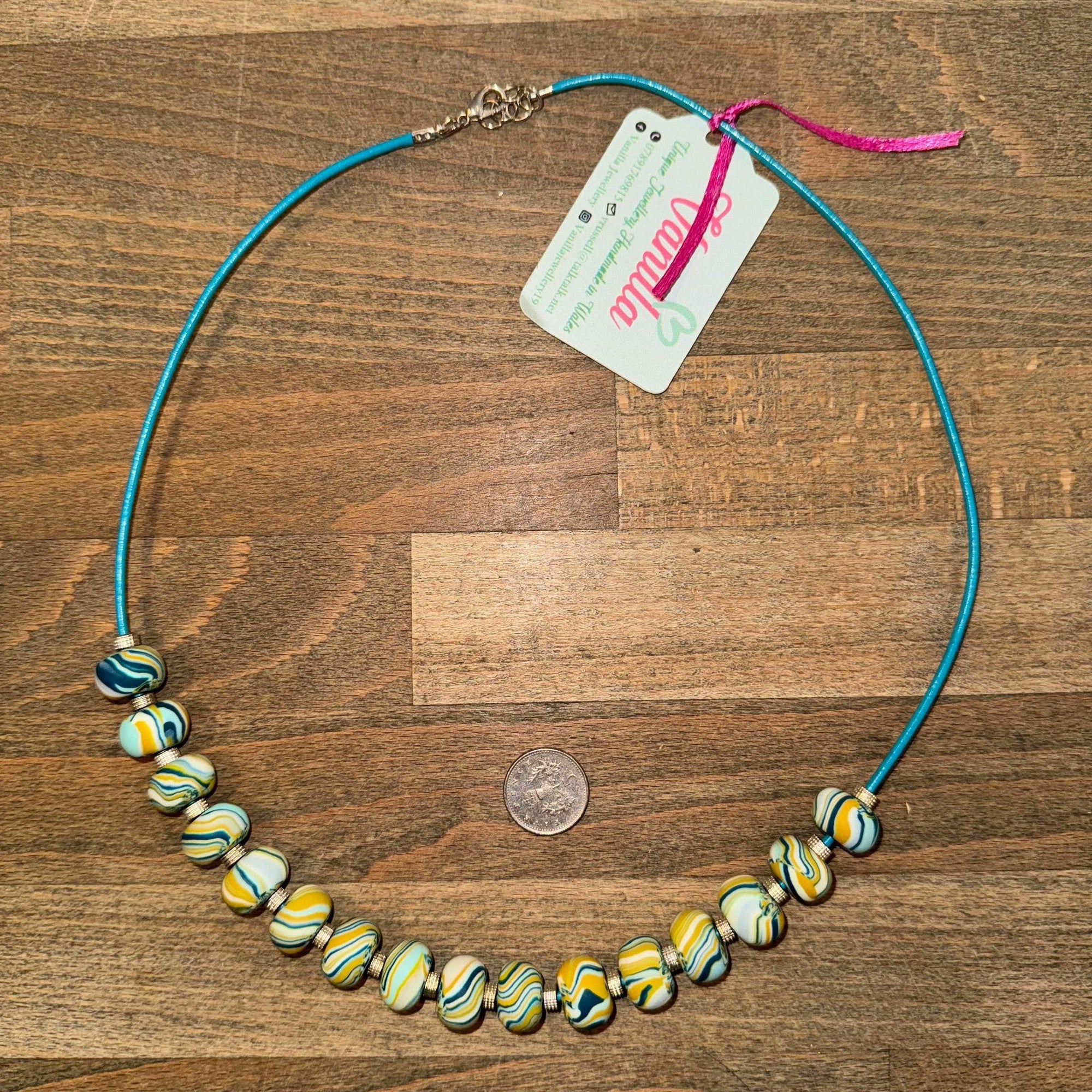 Vanilla Jewellery Small Polymer Bead Necklace-elevate your sole