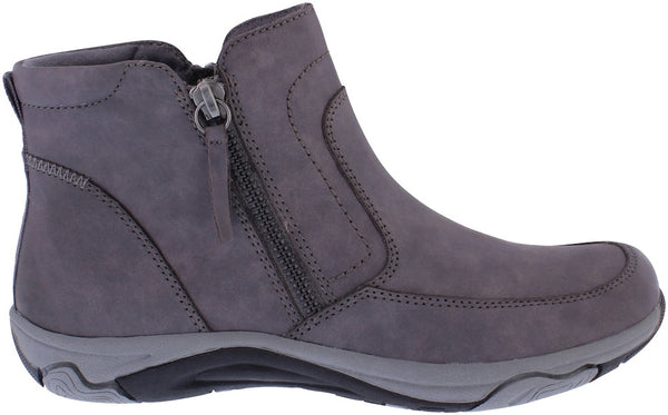 Free Spirit 41232 - Veda Ladies Grey Leather Water Resistant Twin Zip Ankle Boots