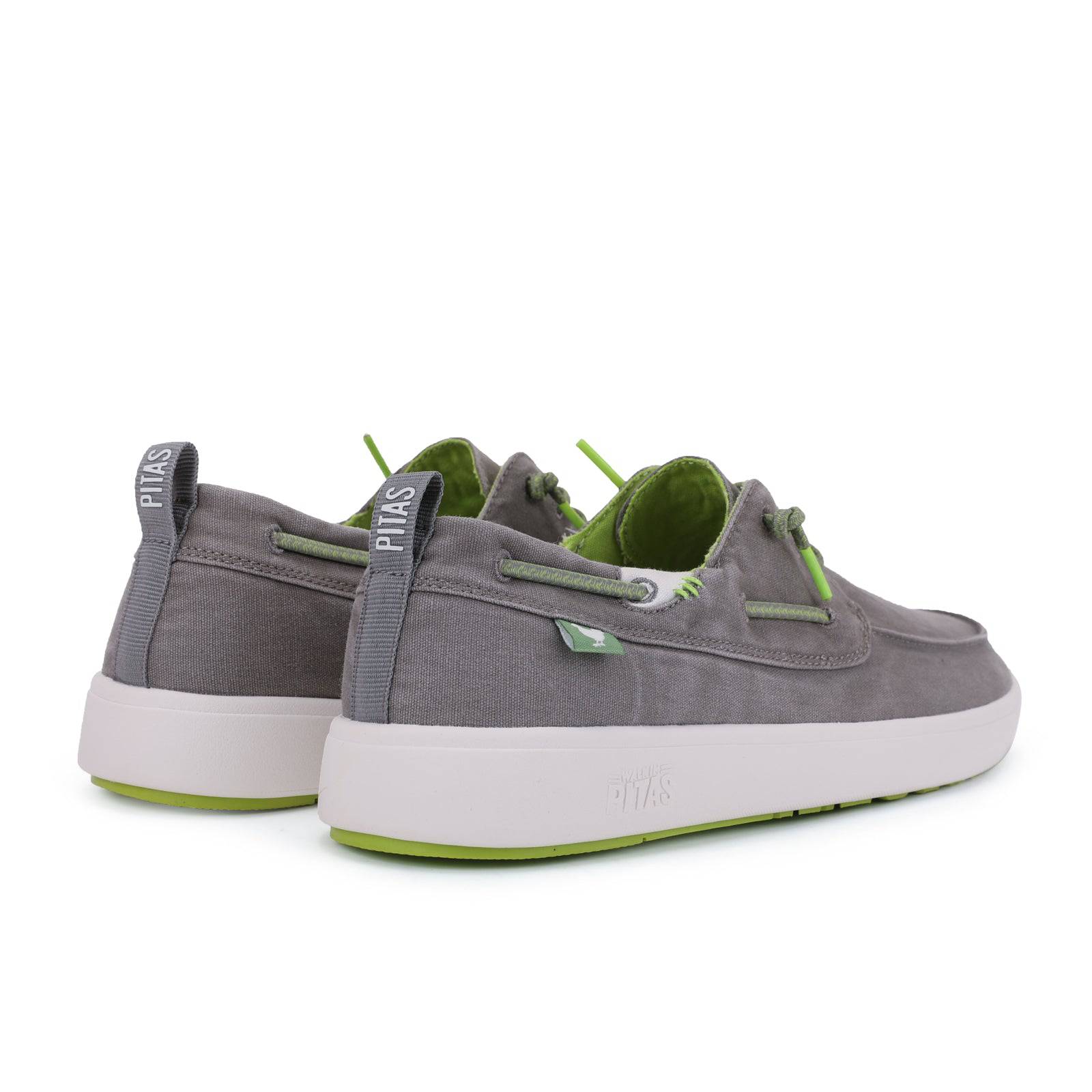 Walk In Pitas Maui Mens Grey Textile Elasticated Shoes-elevate your sole