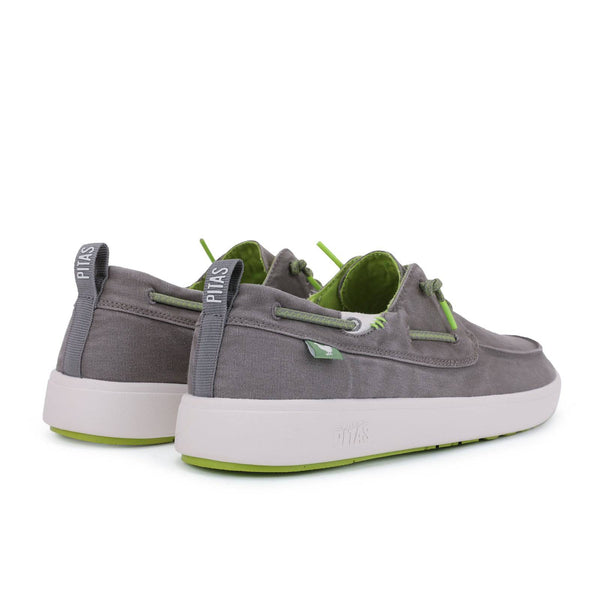 Walk In Pitas Maui Mens Grey Textile Elasticated Shoes-elevate your sole