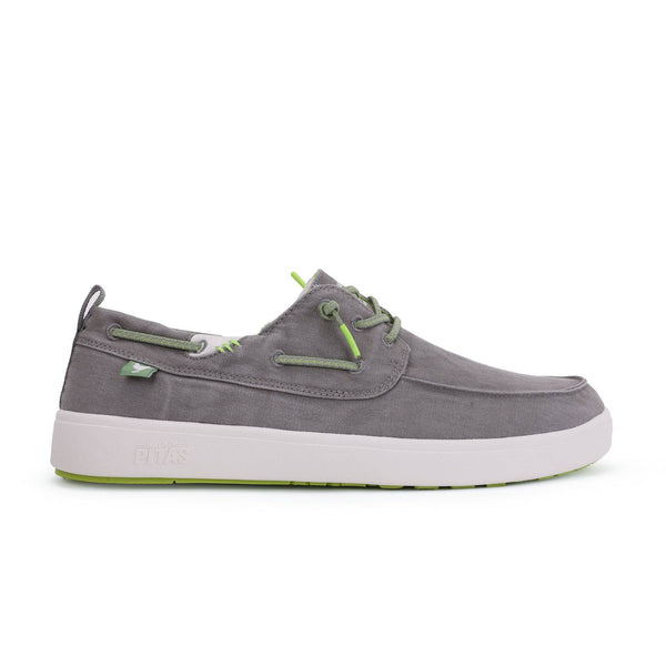 Walk In Pitas Maui Mens Grey Textile Elasticated Shoes-elevate your sole