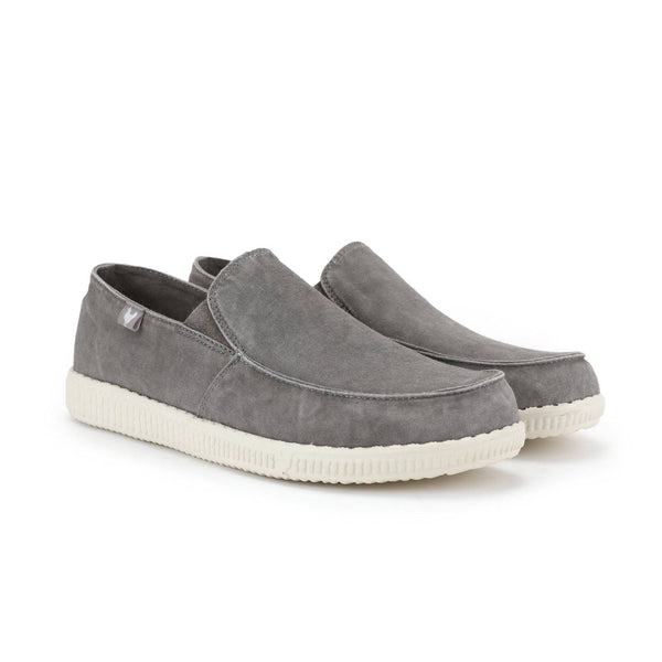 Walk In Pitas WP150 Mens Grey Textile Slip On Shoes-elevate your sole