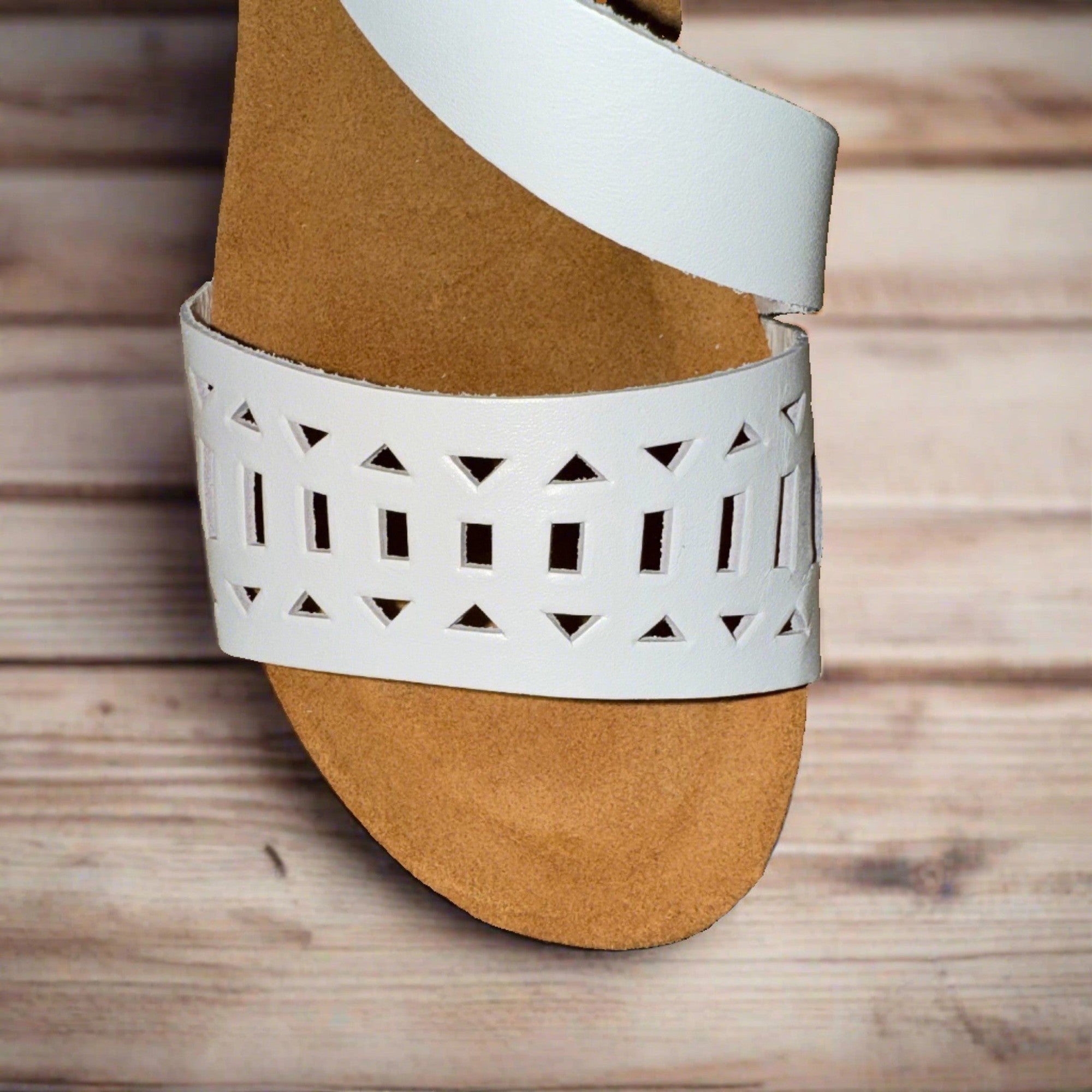 Yokono Monaco 142 Ladies White Leather Sandals-elevate your sole