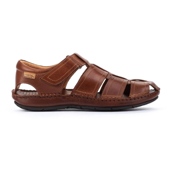 Pikolinos Tarifa 06J-5433 Mens Brown Leather Touch Fastening Sandals.