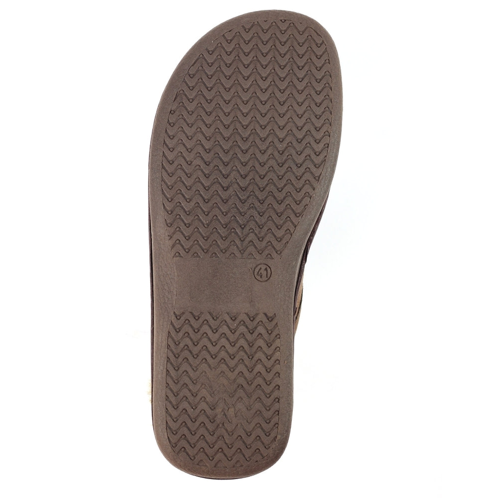 Lazy Dogz KMD100BR Mens Glen II Brown Slipper