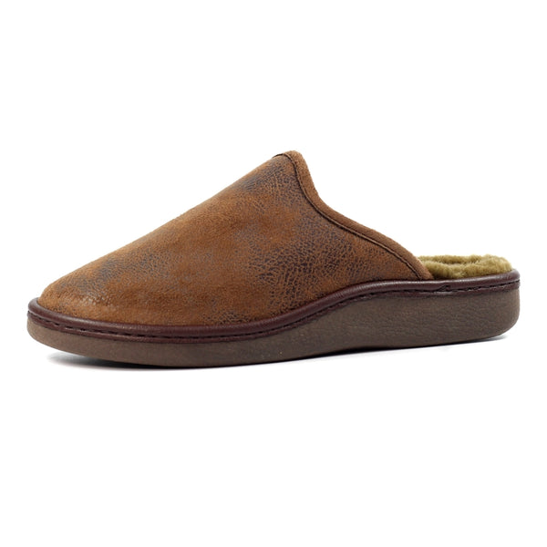 Lazy Dogz KMD100BR Mens Glen II Brown Slipper